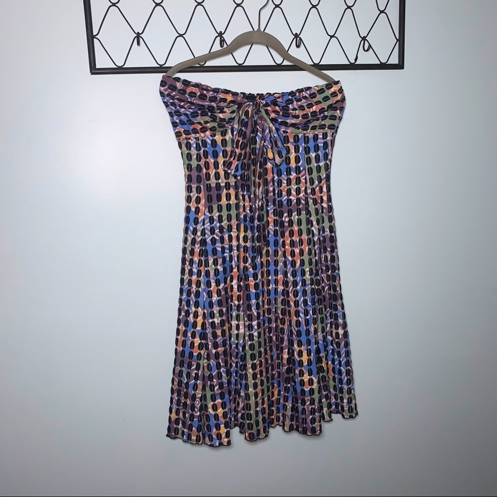 Strapless Elana Kattan colorful dress